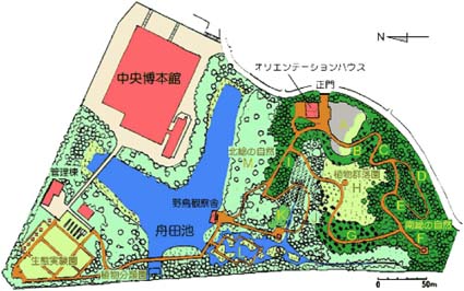 図2 生態園地図